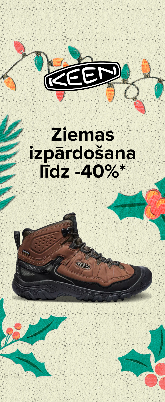 Atlaides Keen apaviem līdz –40%